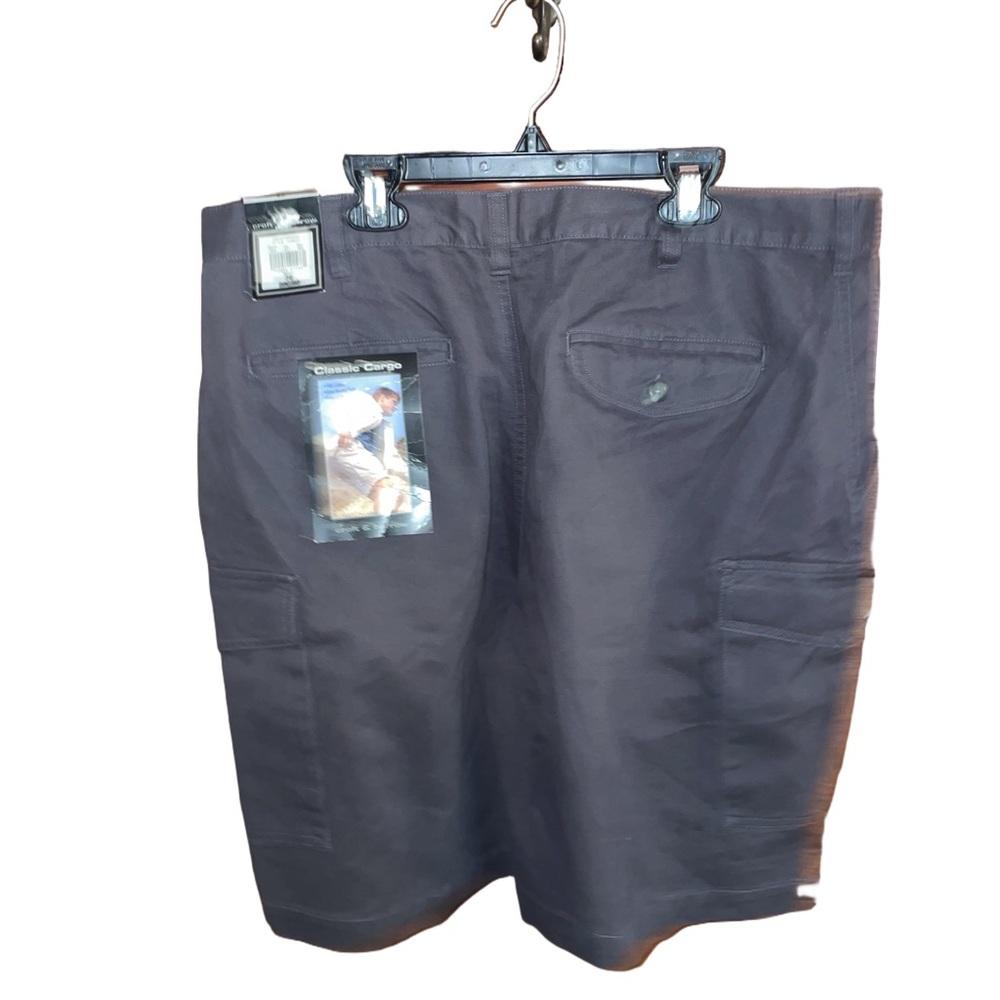 New With Tags Croft & Barrow Mens Dress Charcoal Khaki Capris *make offers* - Picture 2 of 7